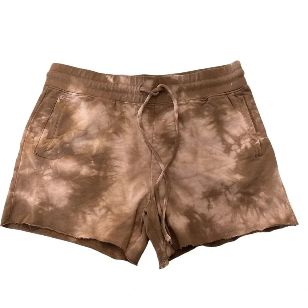 Lacausa Women’s Rustic Tie Dye Cotton Blend Slater Sweatshorts Size XS NWT